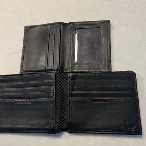 Nice Men's Black Leather Wallet It will hold over 20 cards.